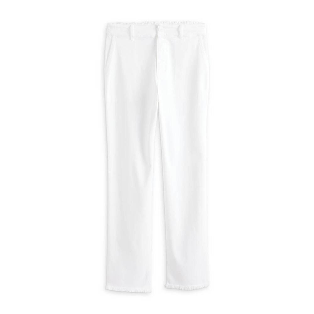 NEW BELLA DAHL women's sonny fray utility pant in white